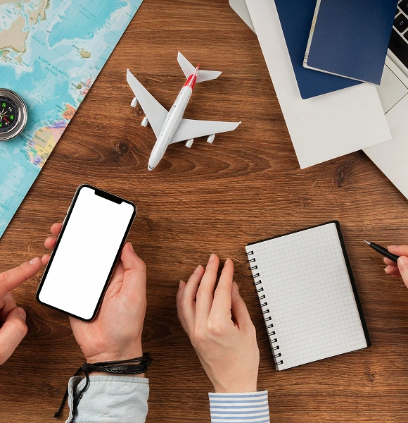 Support chat between agent and business traveler